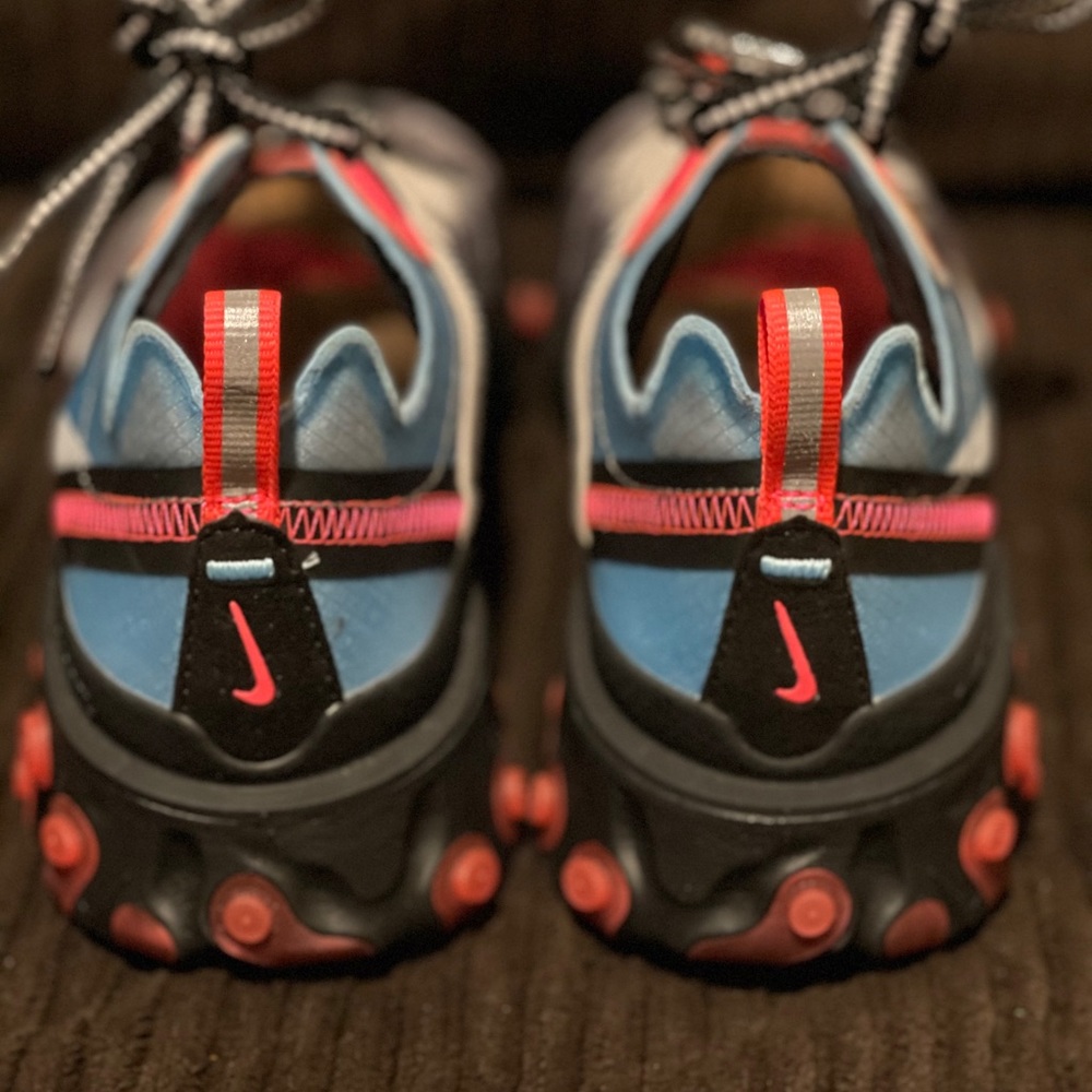 Nike React Element 87 - Blue Chill Solar Red - Picture 5 of 10